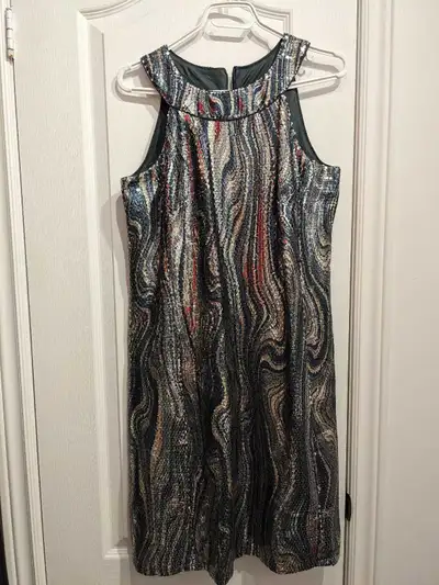 Gorgeous sequin dress with satin blazer size 8 medium , View more