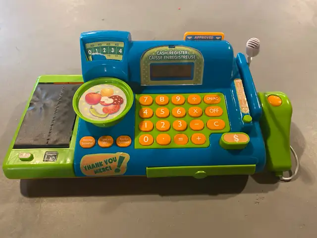 Kids cashier machine fully working with lights sounds movement 633733737381151210