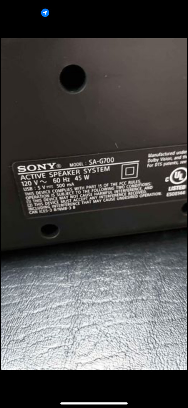 Sony HT-G700 400-Watt 3.1 Channel Sound Bar with Wireless Subwoo in General Electronics in Cambridge - Image 3