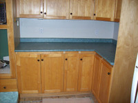 Used kitchen cabinets.