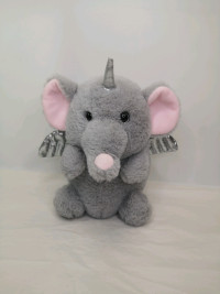 Kellytoy Grey Elephant Unicornimals Plush Toy