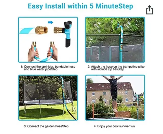 Trampoline Sprinkler, 360 Degree Trampoline Sprayer Water Park in Other in Winnipeg - Image 7