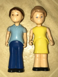 Vintage Little Tikes Dollhouse Figures Mom & Dad