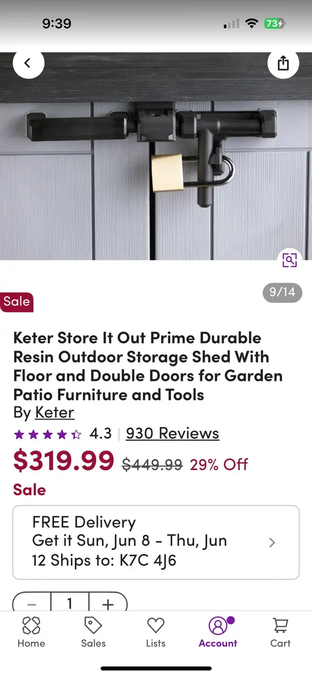 Keter Store it Out Sorage Shed in Outdoor Tools & Storage in Ottawa - Image 5
