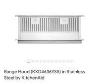 Retractable Downdraft Vent Stainless 