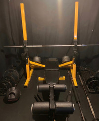 Powertec workbench gym set up 