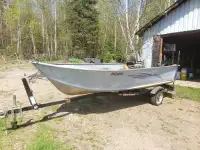 14 foot smoker craft aluminum boat with 9.9 Suzuki