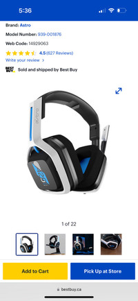 ASTRO Gaming A20 Gen 2 Wireless Gaming Headset with Microphone f