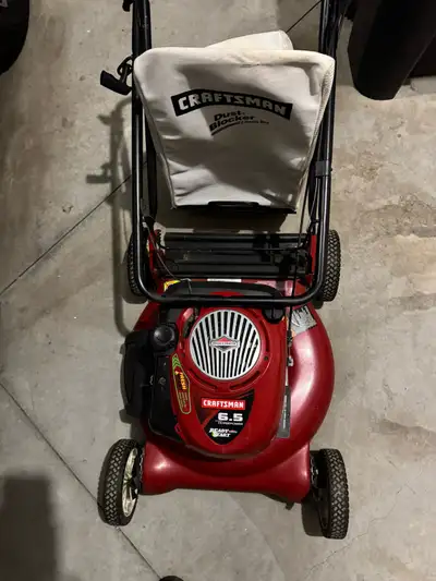 Craftsman Lawnmower, Wheelbarrow &  Spreader, View more
