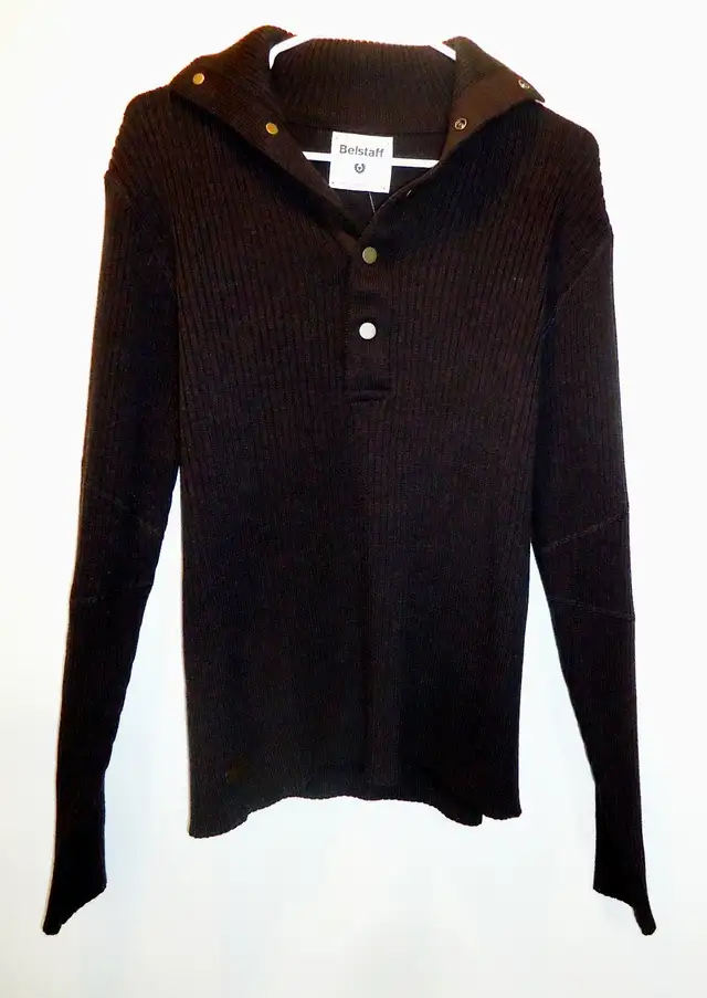 Belstaff Brown Wool Button up Sweater Size M Mint in Men's in Mississauga / Peel Region - Image 2