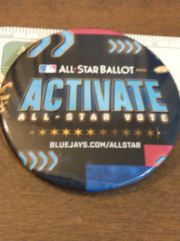 2022 Toronto Blue Jays button promoting all-star game voting