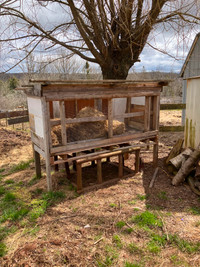 Home made rabbit hutch