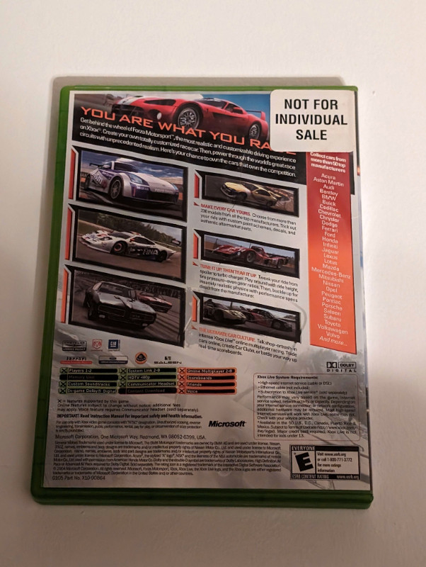 Forza Motorsport (Xbox) (No Manual) (Used) in Older Generation in Kitchener / Waterloo - Image 2