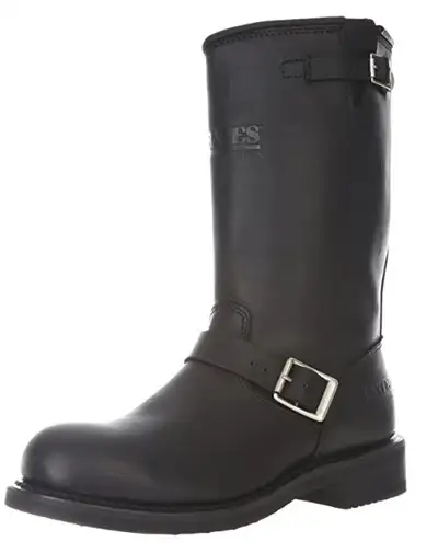 Pull on Riding boots -11" HIGH. Engineer black leather with vibram technology. Palomar - available i...
