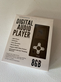 8Gb Digital Audio MP3 Player New Sealed 