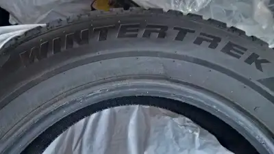 Set of 4 WinterTrek Tires in 225/65-17 size. There is between 8 to 8.6/32nds tread depth remaining o...