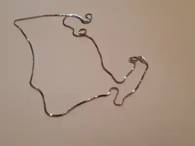 White gold delicate chain 10K. cash only, View more