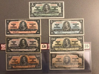 Papier-Monnaie de 1937 du Canada