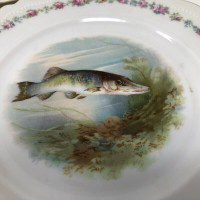 O & E G Royal Austria Fish Plates Set of 6