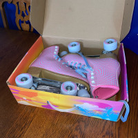  impala roller skates size 9 pink check