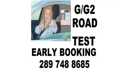 ROAD TEST ASAP G2 OR G BOOKING, DRIVE CLASSES, View more