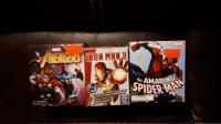 Spiderman Iron Man Captain America mini figure lot Mint in box
