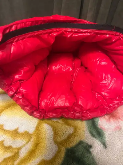 Aritzia Red Super Puff Detachable Vest Hood , Size Small, Sa, View more