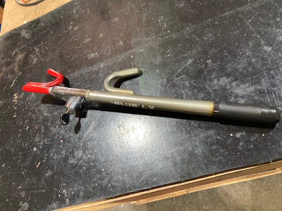 Club steering wheel lock with key. 2 miles east of Sherwood Park.