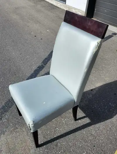 "Jamco" Silver Vinyl Restaurant / Dining Chairs - 11 Available, View more
