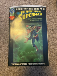 The adventures of superman, the man of steel fights for his life