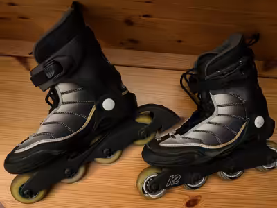 K2 Freedom Rollerblades/Inline skates, Men's size US 8 (Eur 40.5). Boots, bearings, wheels in good c...