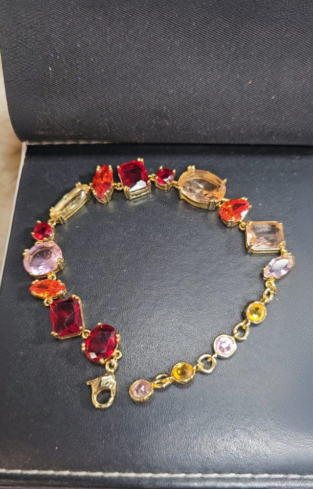 Swarovski Gemstone Bracelet - Red in Jewellery & Watches in City of Toronto