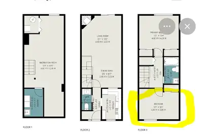 Large bright room for rent in an townhouse with 2 other professional women, this is a LGBTQ+ safe pl...