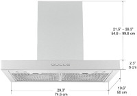 Ancona 30 in. Wall-Mounted Rectangular Convertible Range Hood-NE