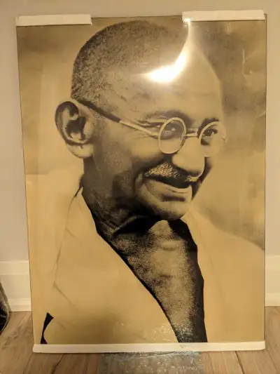 Gandhi - Unique Large Laminated Photo (New), View more