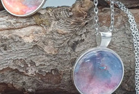 Watercolour Pendants with chain