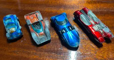 Four Hot Wheels Red lines from the late 1960’s, View more