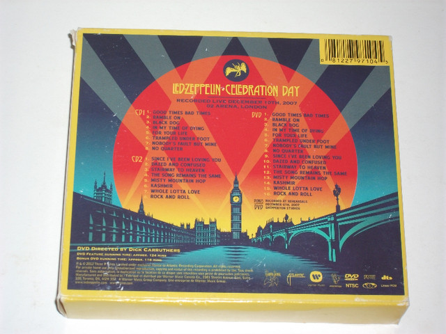 Led Zeppelin – Celebration Day - Deluxe Edition 2CDs 2DVDs 2012 dans CD, DVD et Blu-ray  à Ville de Montréal - Image 4
