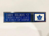 Larry Hillman Toronto Maple Leafs Nameplate 
