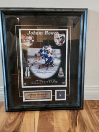 Signed and professionally framed Johnny Bower photo