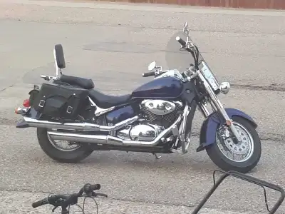 Beautiful bike with heated hand grips have two helmets I just upgraded to a c90 good bike to start o...