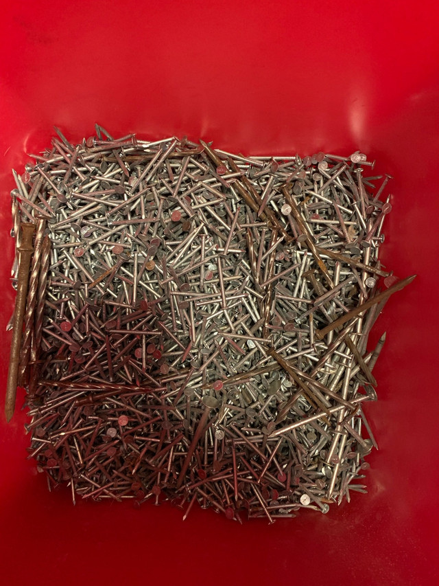 15 pounds of 1” inch common / roofing nails in Hardware, Nails & Screws in Regina