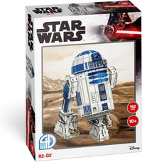 4D Build, Star Wars R2-D2,  Paper Model Kit, 192 Piece