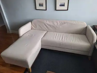 Sofa beige format L , View more