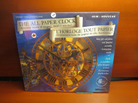 Wrebbit All Paper Clock Kit,  NEW