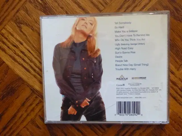 Sass Best Of – Sass Jordan   CD   near mint   $5.0062863731079554121