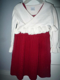 Baby Gap Red Dress and Sweater (size 12-18 months)