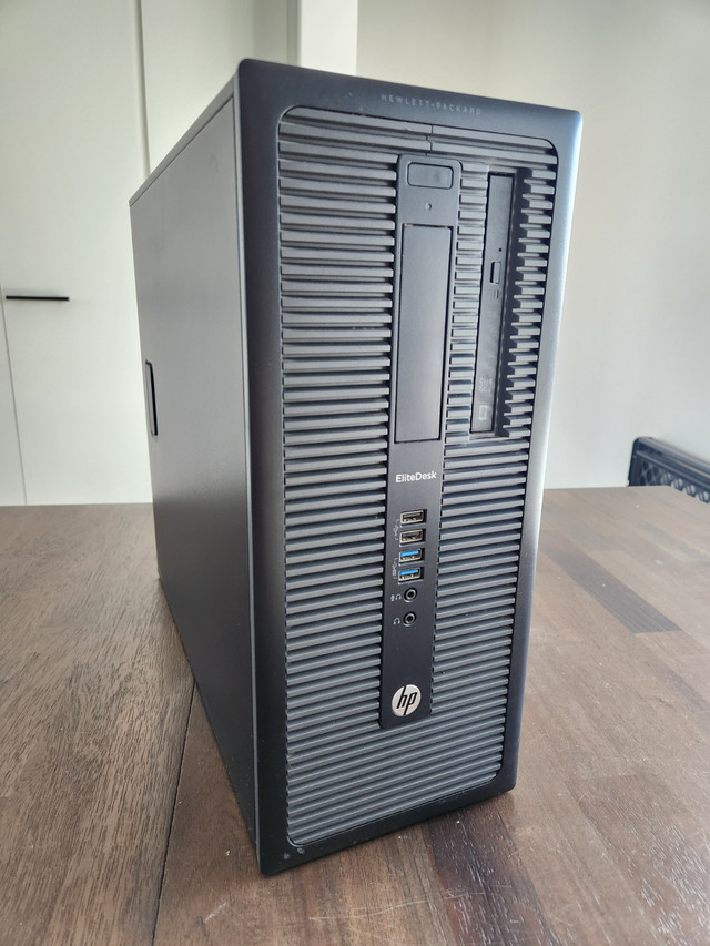 HP EliteDesk 800 G1 | Intel I7 | 16Gb RAM | 120Gb SSD + 1Tb HDD dans Ordinateurs de bureau  à Laval/Rive Nord - Image 3