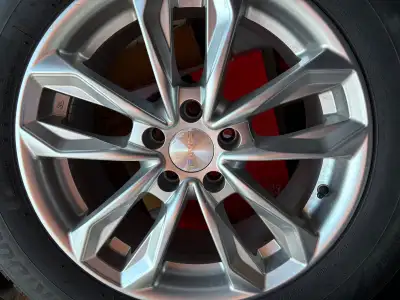 Four 17'' RWC (made in P.R.C.) alloy rims coming from Jeep Cherokee. Some curb rash but no cracks or...