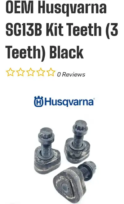 Teeth kit for Bluebird/Husqvana SG13, View more